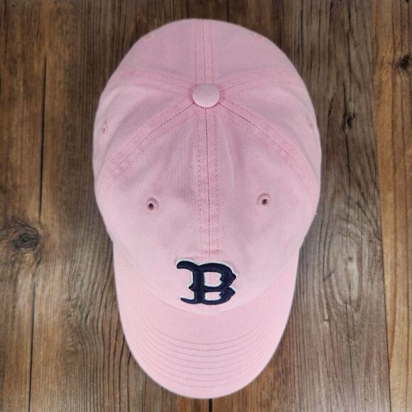 VTG Boston Red Sox Twins Enterprise Strapback Hat Cap Pink Classic MLB Baseball - Picture 7 of 11